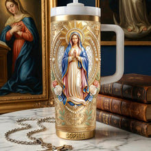 Load image into Gallery viewer, Blessings of Virgin Mary - Personalized Christian Tumbler Tumbler Cup PopCulturePrints
