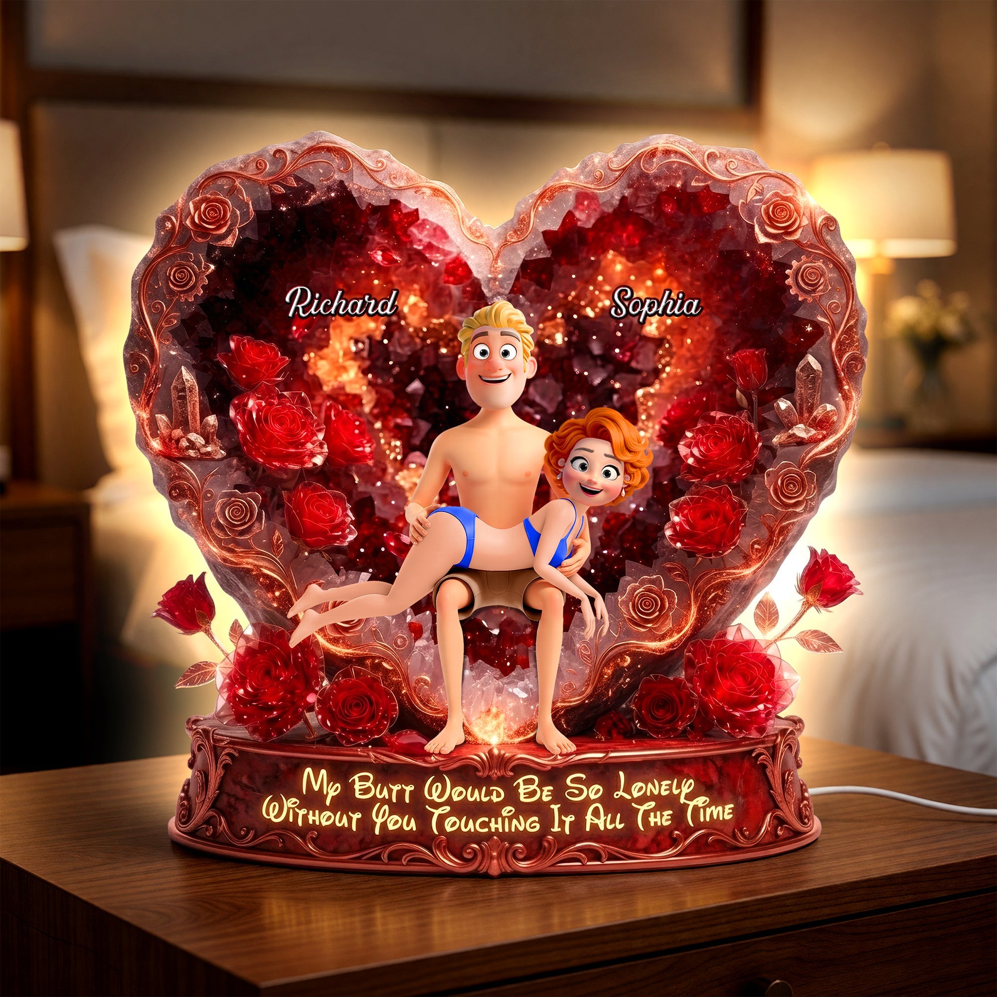 My Butt Would Be So Lonely Without You Touching It All The Time - Naughty Couples Light Box