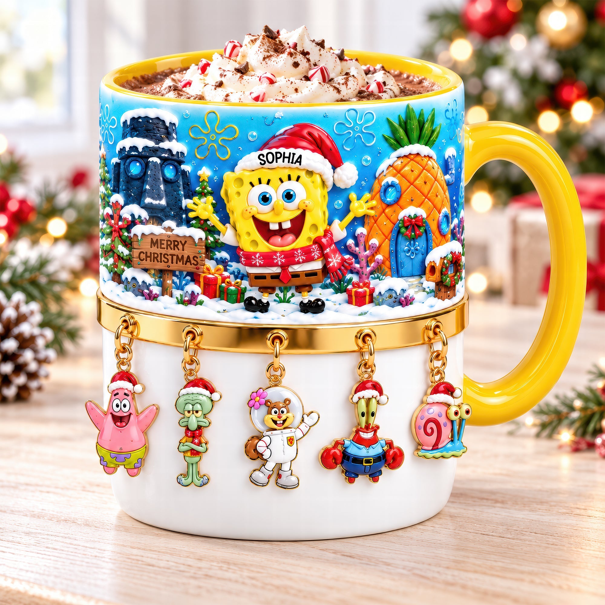 Bring Joy This Christmas with Our Underwater Lovely Christmas Mug - Personalized Gift for Kids & Young Adults