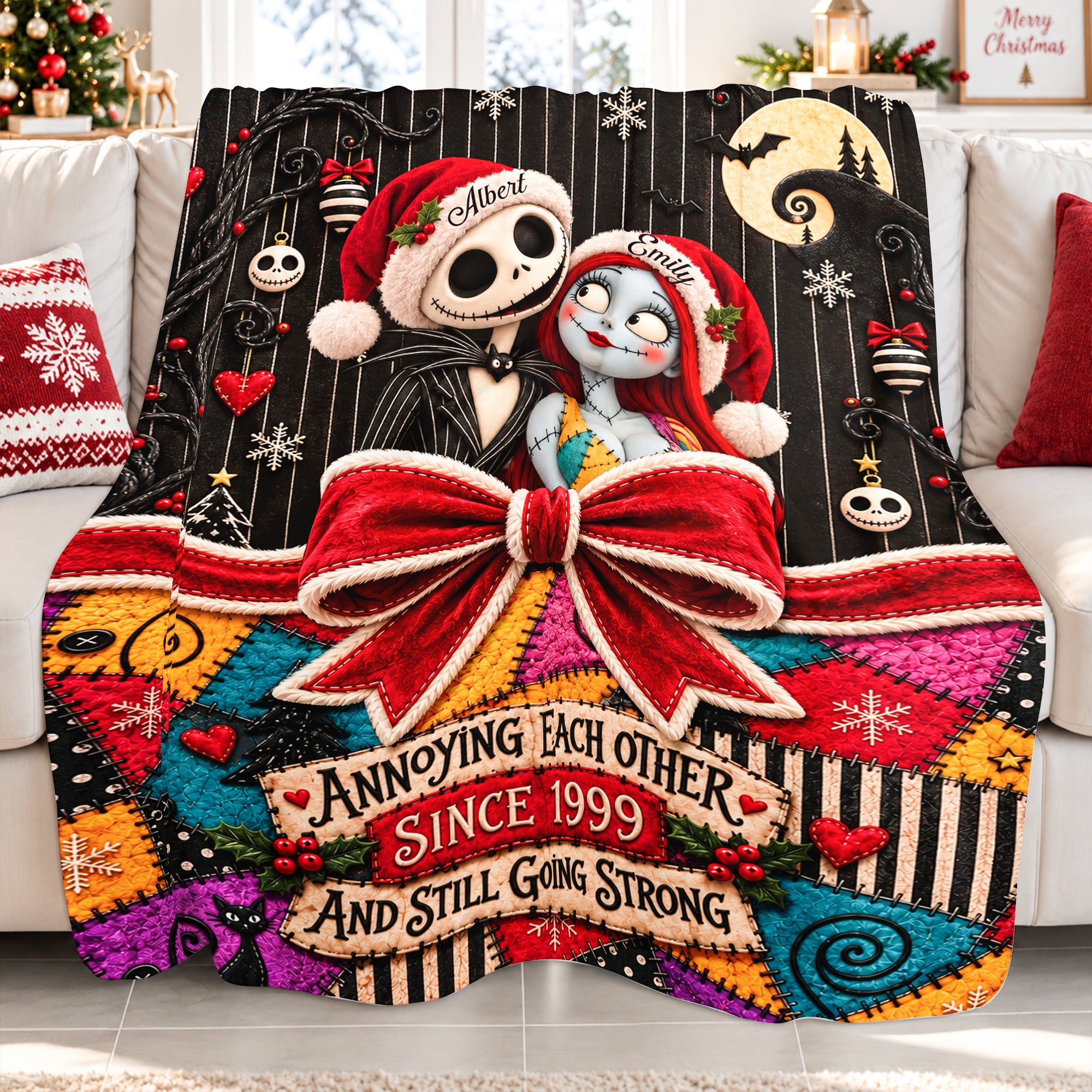 Annoyingly In Love Couple Blanket - Personalize Your Christmas Gift for Couples