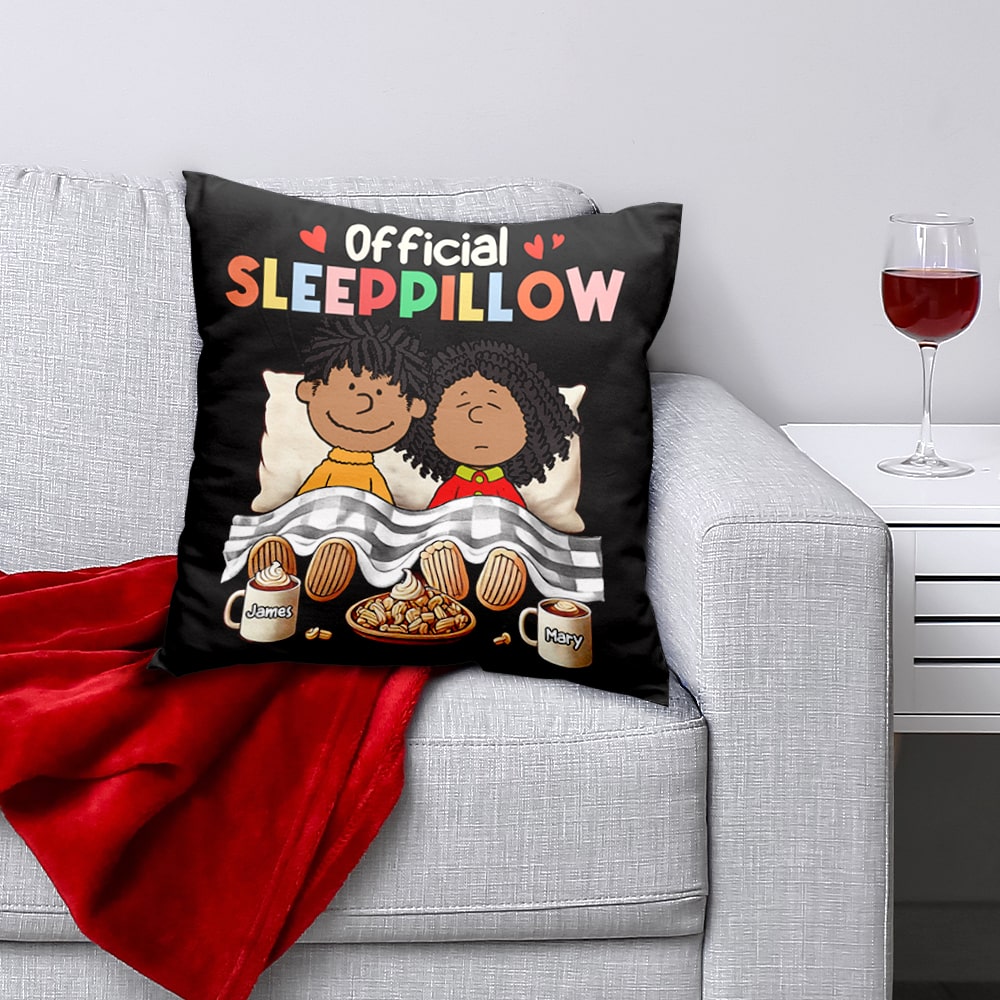 Personalized Official Sleep Pillow for Couples - Cute Cartoon Design Pillow PopCulturePrints