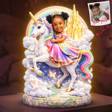 Load image into Gallery viewer, Embrace the Magic – Little Princess Acrylic Light Box - Custom Photo Gift for Kids Light Box PopCulturePrints
