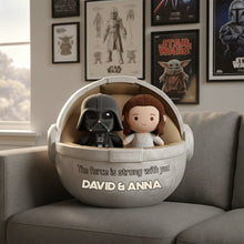 Load image into Gallery viewer, The Force is Strong with You - Personalized Couple Pillow Pillow PopCulturePrints
