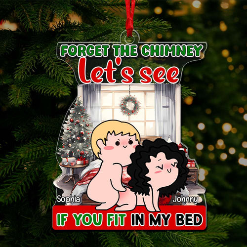 Personalized Fun Couple Christmas Ornament - Unique Holiday Gift & Valentine's Day Gifts Ornament PopCulturePrints