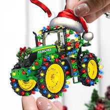 Load image into Gallery viewer, Personalized Tractor Christmas Ornament - Custom Gift for Tractor Enthusiasts
