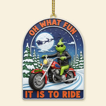 Load image into Gallery viewer, Oh What Fun, It Is To Ride - Personalized Acrylic Ornament for Christmas Ornament PopCulturePrints

