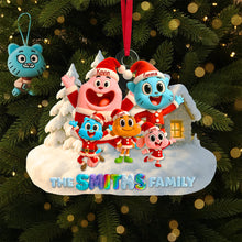 Load image into Gallery viewer, &quot;Celebrate Family Togetherness with Our Personalized Christmas Ornament&quot; - Cute Family Christmas Ornament, Custom Gift for Family and Friends Ornament PopCulturePrints
