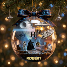 Load image into Gallery viewer, "Reach for the Stars: Personalized Space Scene Ornament - Custom Gift for Space Lovers"
