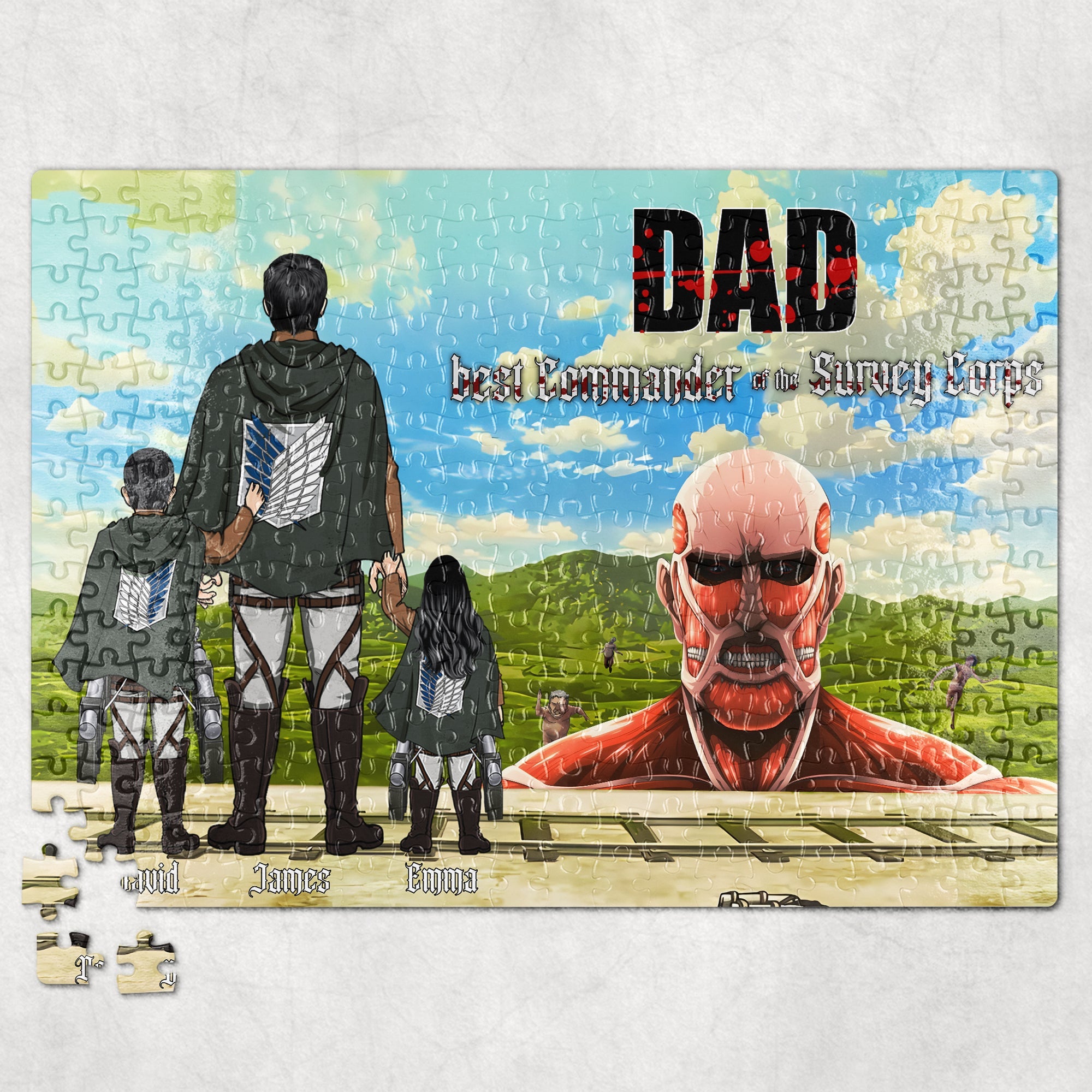 Personalized Father's Day Jigsaw Puzzle - Best Commander Theme Jigsaw Puzzles PopCulturePrints