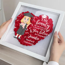 Load image into Gallery viewer, The Beauty Of The Future - Personalized Flower Shadow Box for Graduation Flower Shadow Box PopCulturePrints
