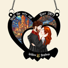 Load image into Gallery viewer, Personalized Harry Potter-Themed Heart-Shaped Hanging Ornament for Couples
