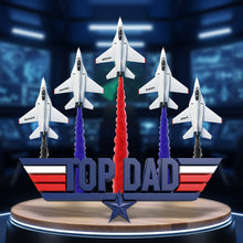 Load image into Gallery viewer, “Top Dad: Soar Above the Rest” - Personalized Acrylic Plaque for Dad, Grandpa, Gifts for Father&#39;s Day Shaped Plaques PopCulturePrints
