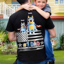 Load image into Gallery viewer, "Celebrate Your American Spirit!" - American Dog Dad Shirt - Personalized Gifts For Dads, Grandpa &amp; More Shirts PopCulturePrints
