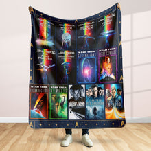 Load image into Gallery viewer, “Embark on a Cosmic Journey” - Retro Space Adventure Blanket - Personalized Gift for Space Lovers
