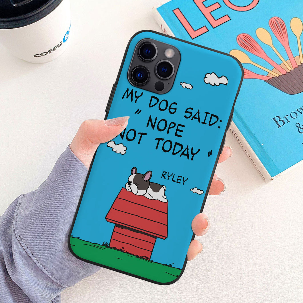 Custom Dog Lover Phone Case - Lazy Dog Design