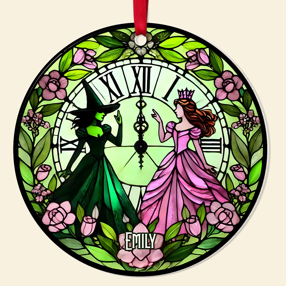 Personalized Besties Christmas Ornament - Magical Witchy Theme Ornament PopCulturePrints