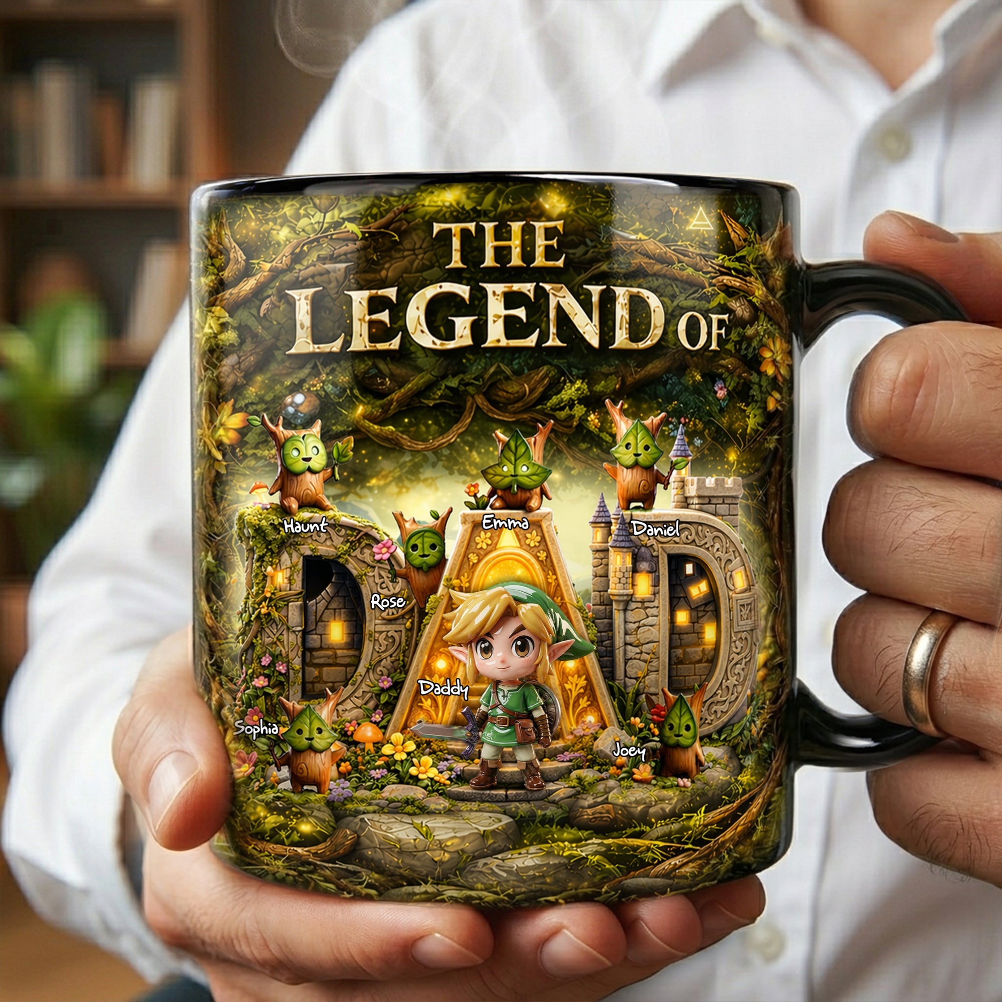 “Embrace the Adventure” - Fantasy Adventure Magic Coffee Mug - Personalized Gifts for Dads, Grandpas, and More Coffee Mug PopCulturePrints