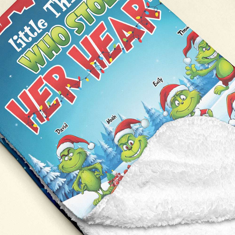 Personalized Christmas Blanket for Grandparents - Heartwarming Family Gift Blanket PopCulturePrints