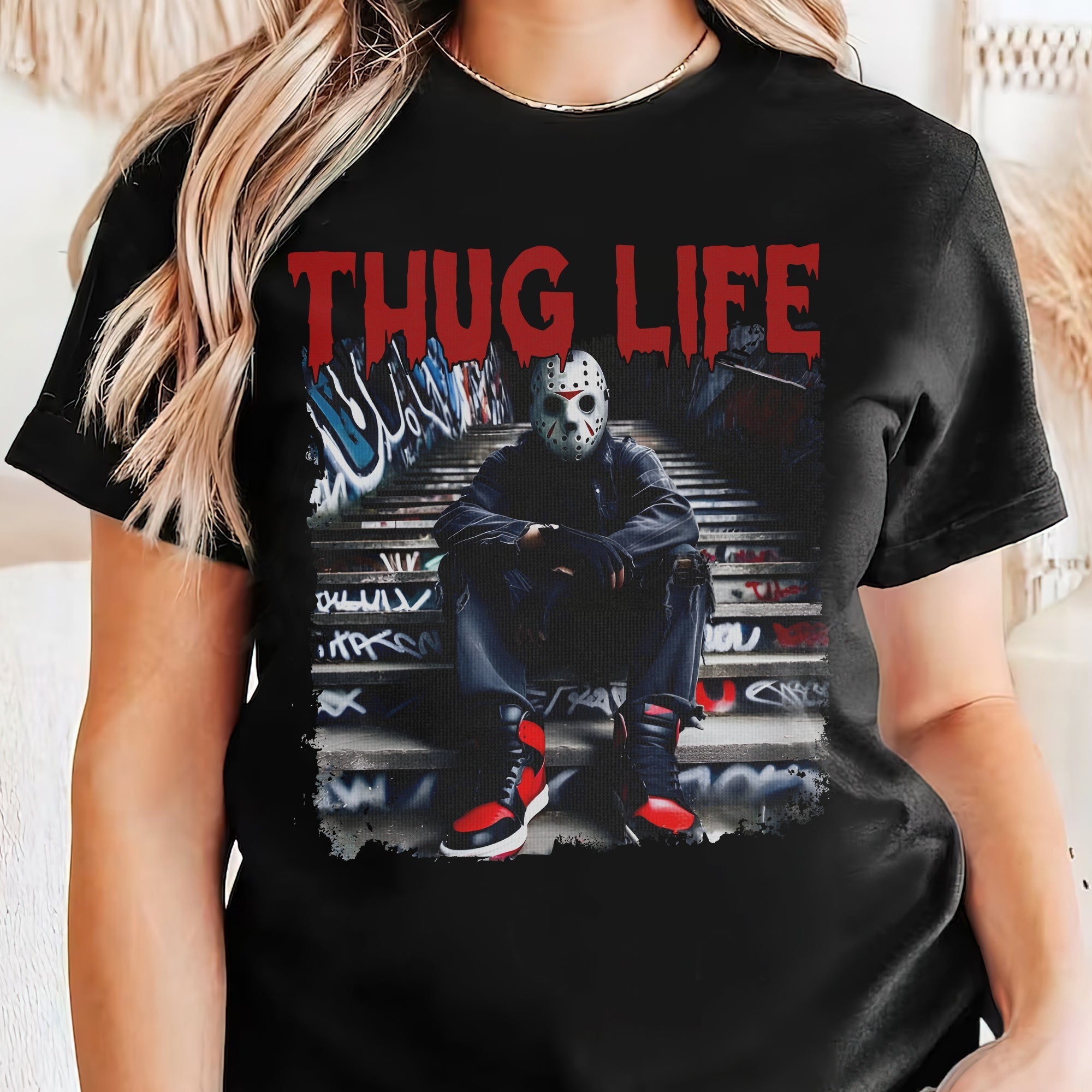 Thug Life Halloween Shirt for Horror Fans