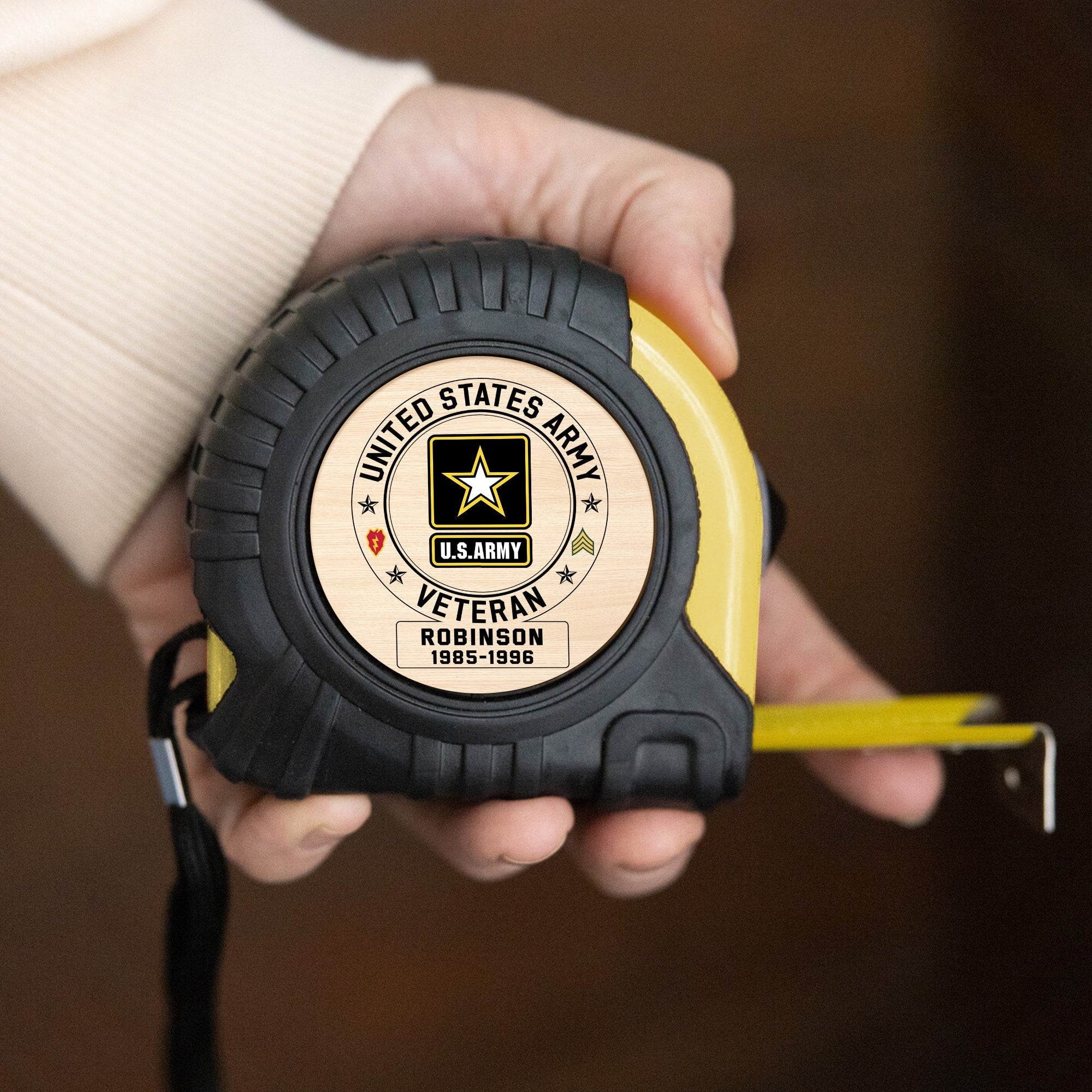 Personalized Military Branches Gifts for Veterans - Custom Tape Measure