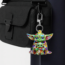 Load image into Gallery viewer, “Mommy is the Heart of the Galaxy” – Personalized Keychain for Moms, Perfect Gift for Mother&#39;s Day, Grandma &amp; More Keychains PopCulturePrints
