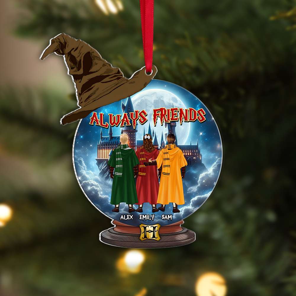 Personalized Harry Potter Friends Acrylic Snowball Ornament