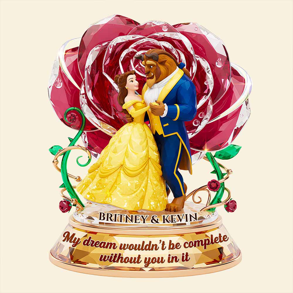 My Dream Wouldn't Be Complete Without You - Romantic Couple Acrylic Light Box - Personalized Gift for Couples Light Box PopCulturePrints