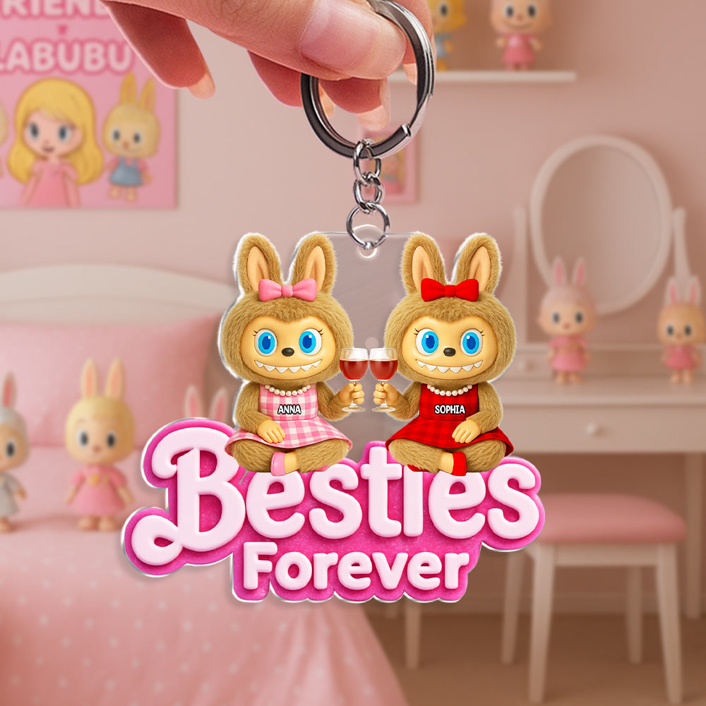 Best Friends Forever - Personalized Keychain for Your Besties Keychains PopCulturePrints
