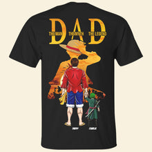 Load image into Gallery viewer, The Man, The Myth, The Legend - Best Pirate Dad Shirt - Personalized Gift for Dad, Grandpa, and Father Figures Shirts PopCulturePrints
