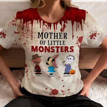 Load image into Gallery viewer, Personalized Halloween Horror Sweatshirt - Mother of Little Monsters
