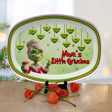 Load image into Gallery viewer, Custom Grandma&#39;s Christmas Grinch Resin Plate Plates PopCulturePrints
