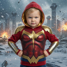 Load image into Gallery viewer, "Unleash Your Inner Hero!" - Mighty Warrior Hoodie - Personalized Gift for Fantasy Lovers AOP Products PopCulturePrints
