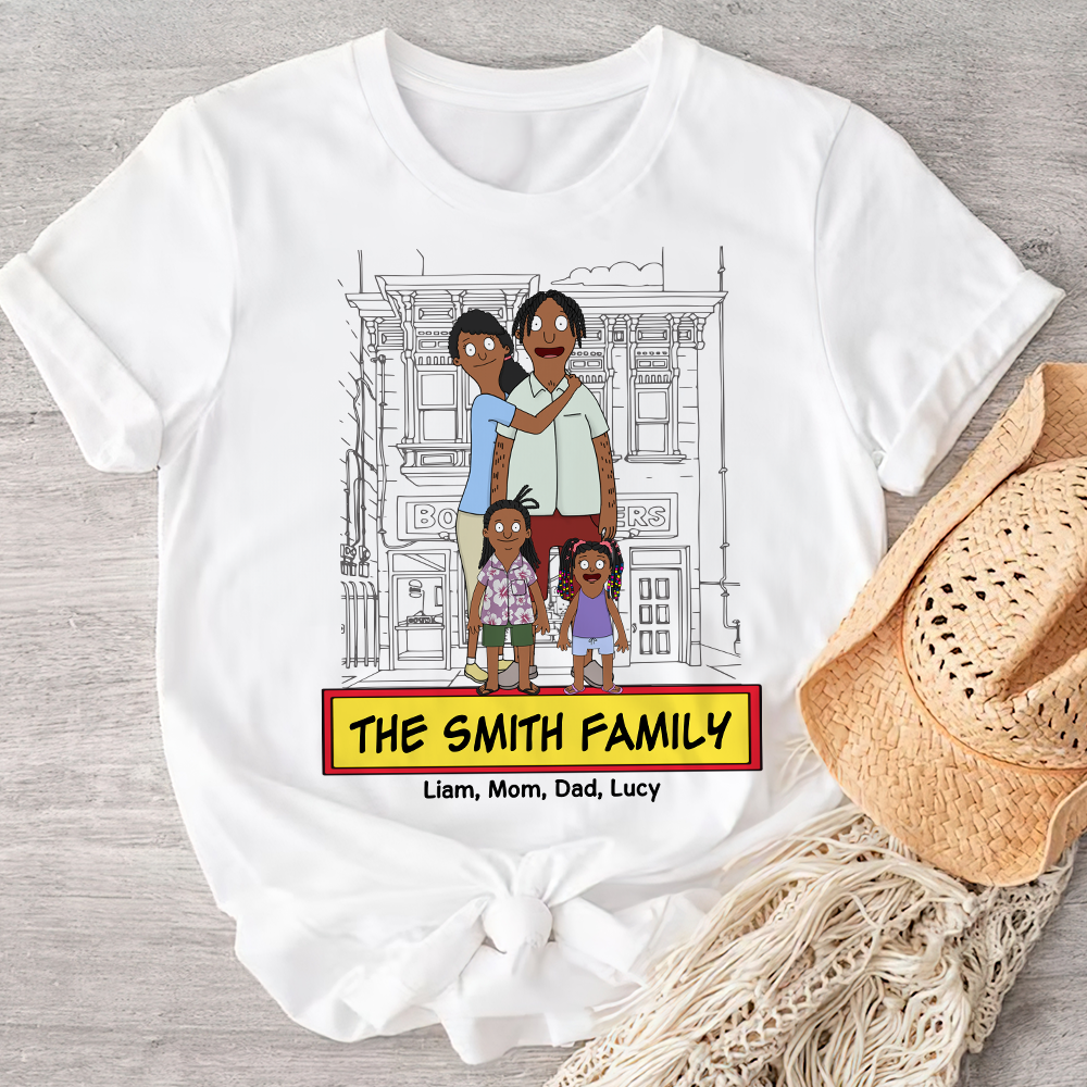 Personalized Cartoon Family Sweatshirt - Custom Family Gift Shirts PopCulturePrints