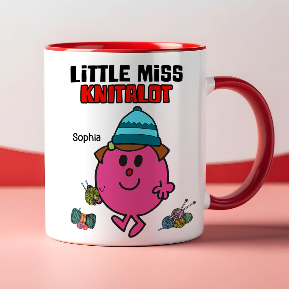 Personalized Little Miss Knitalot Mug