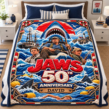 Load image into Gallery viewer, "Dive into Adventure!" - The Leviathan Of The Deep Blanket - Personalized Gift for Ocean Lovers
