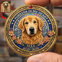 Load image into Gallery viewer, Forever In My Heart - Personalized Pet Memorial Gift for Animal Lovers Coin PopCulturePrints
