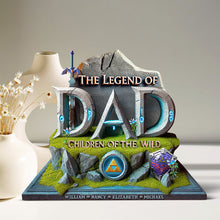 Load image into Gallery viewer, The Legend of Dad - Custom Acrylic Plaque Gift for Fathers and Grandfathers Shaped Plaques PopCulturePrints
