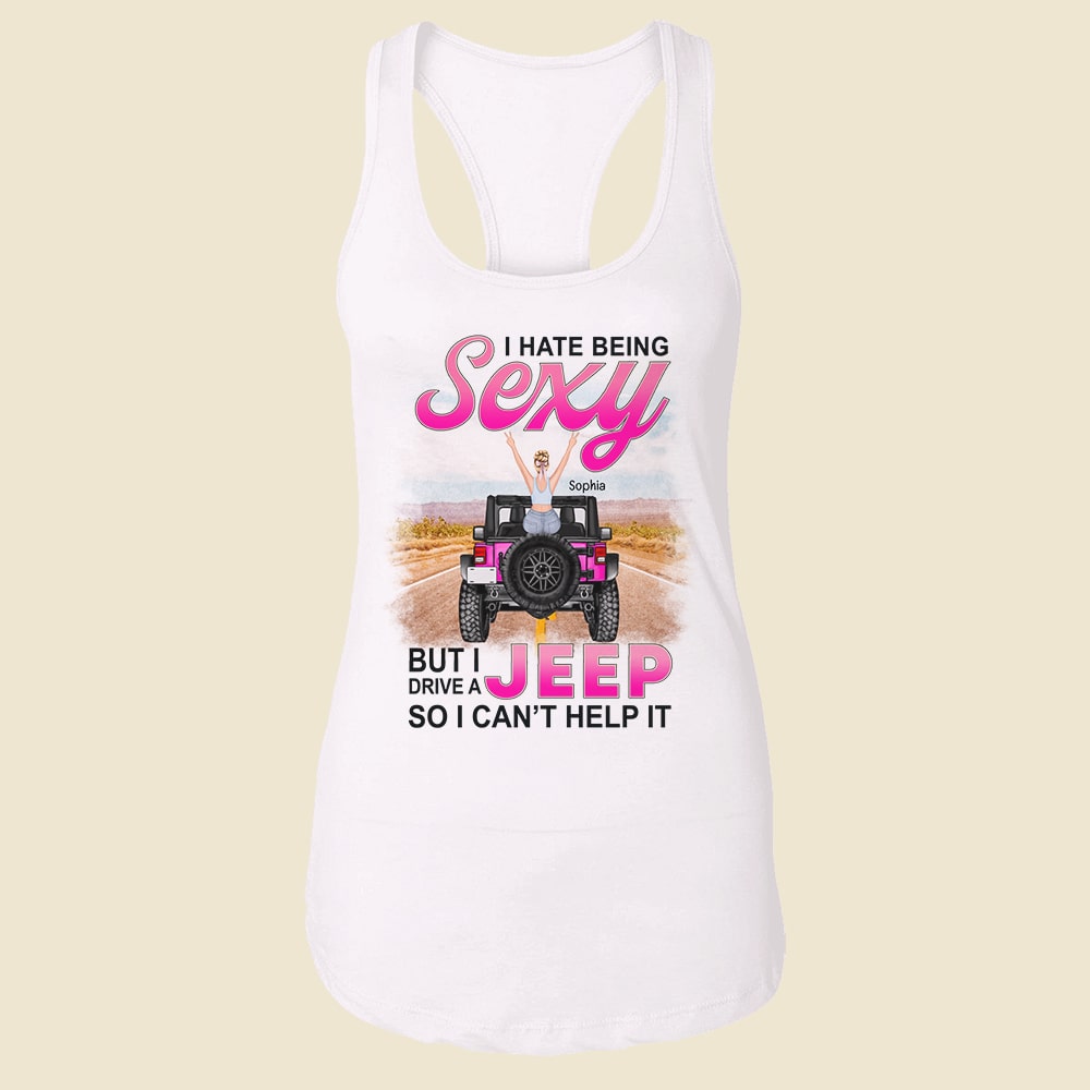 Personalized Sexy Jeep Driver Women's Tank Top