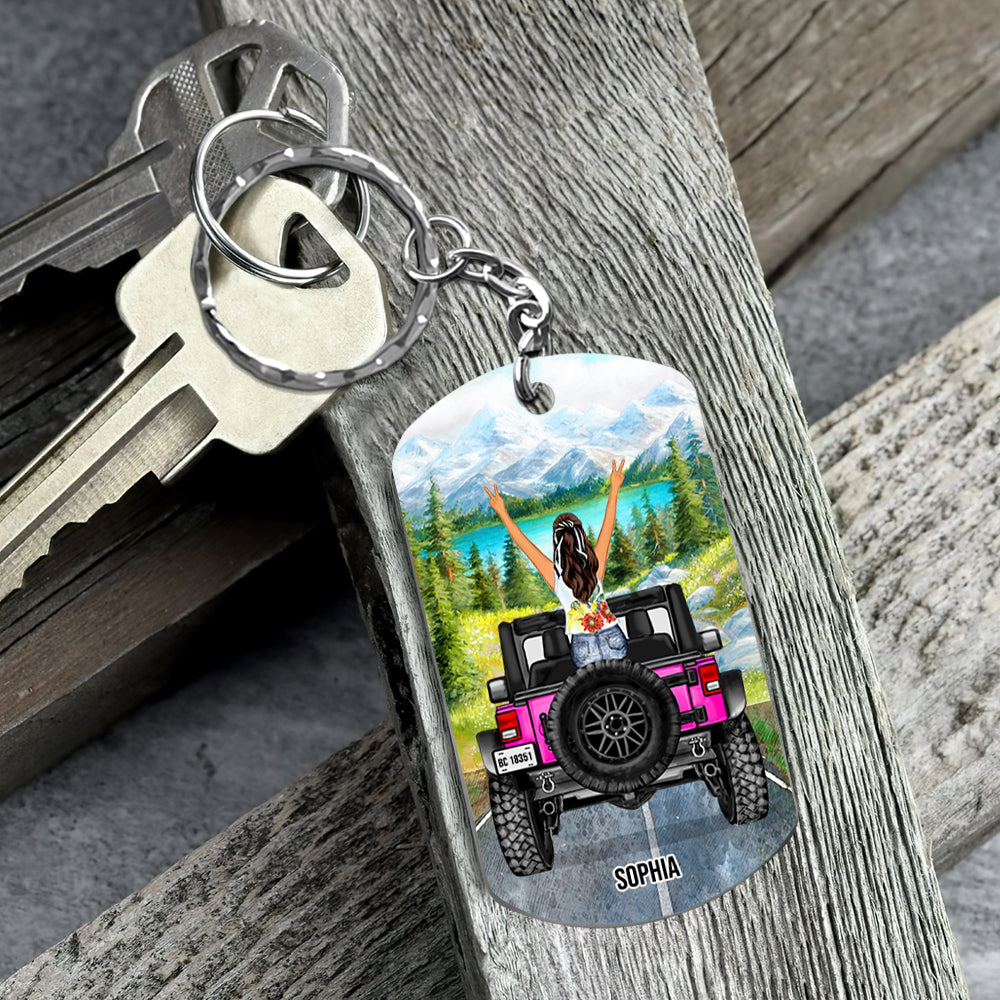 Personalized Jeep Lover Keychain Set - Fun and Stylish Designs