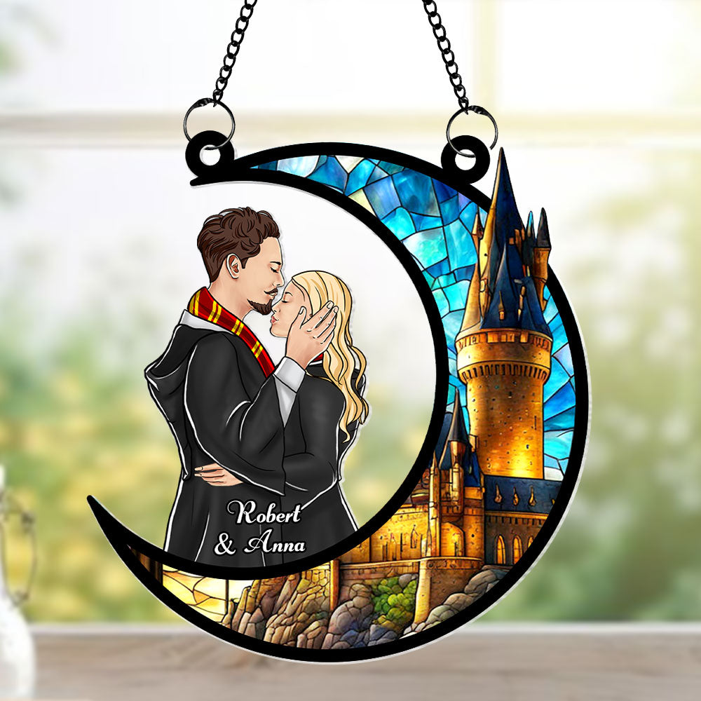 Personalized Harry Potter Themed Couple's Moonlight Wall Hanging