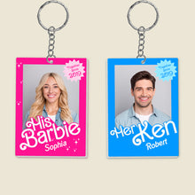 Load image into Gallery viewer, Shop Personalized Barbie &amp; Ken Couple Keychains | Unique Couple Gifts | Valentine&#39;s Day Gifts Keychains PopCulturePrints
