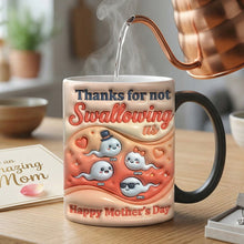 Load image into Gallery viewer, Thanks for Not Swallowing Us - Personalized Funny Sperm Kids Magic Mug | Unique Mother's Day Gift for Mom and Grandma Coffee Mug PopCulturePrints
