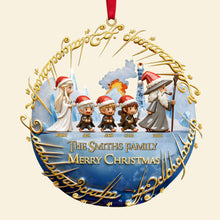 Load image into Gallery viewer, Journey to Fantasy: Family Walking Ornament - Personalized Gift for Christmas Ornament PopCulturePrints
