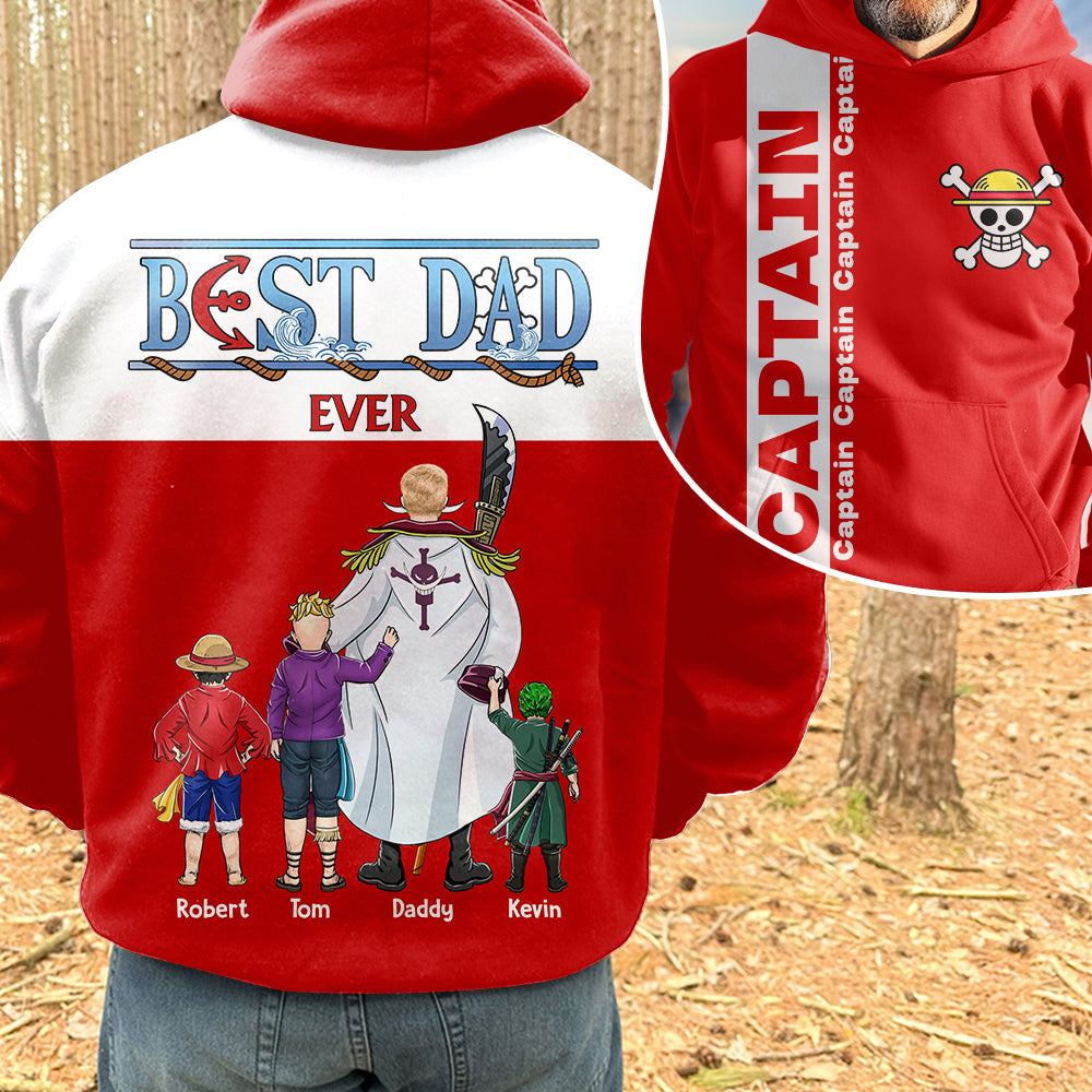 Best Pirate Dad Ever Shirt - Personalized Gift for Dad AOP Products PopCulturePrints