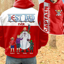 Load image into Gallery viewer, Best Pirate Dad Ever Shirt - Personalized Gift for Dad AOP Products PopCulturePrints
