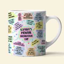 Load image into Gallery viewer, Personalized Mental Health Support Coffee Mug Coffee Mug PopCulturePrints
