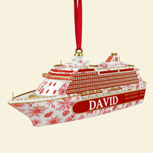 Load image into Gallery viewer, Sail Away with Personalized Charm - Road Trip Cruising Ornament - Custom Gifts for Cruising Lovers Ornament PopCulturePrints
