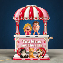 Load image into Gallery viewer, You &amp; Me and the Cats Light Box - Personalized Gifts for Couples
