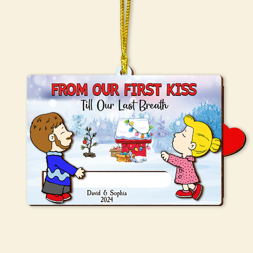 Custom Christmas Ornament for Couples - Personalized Valentine's Day Gifts Ornament PopCulturePrints