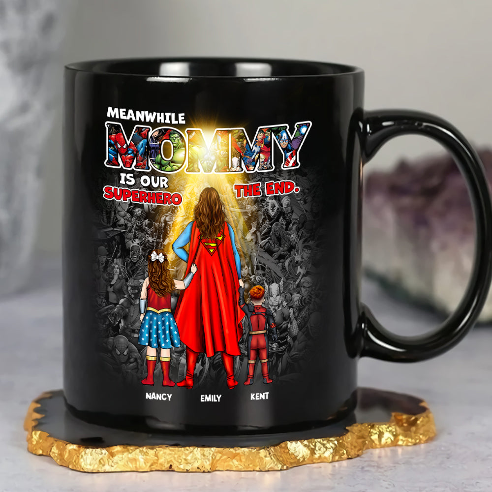 Personalized Superhero Mom Coffee Mug - Custom Mother's Day Gift Coffee Mug PopCulturePrints